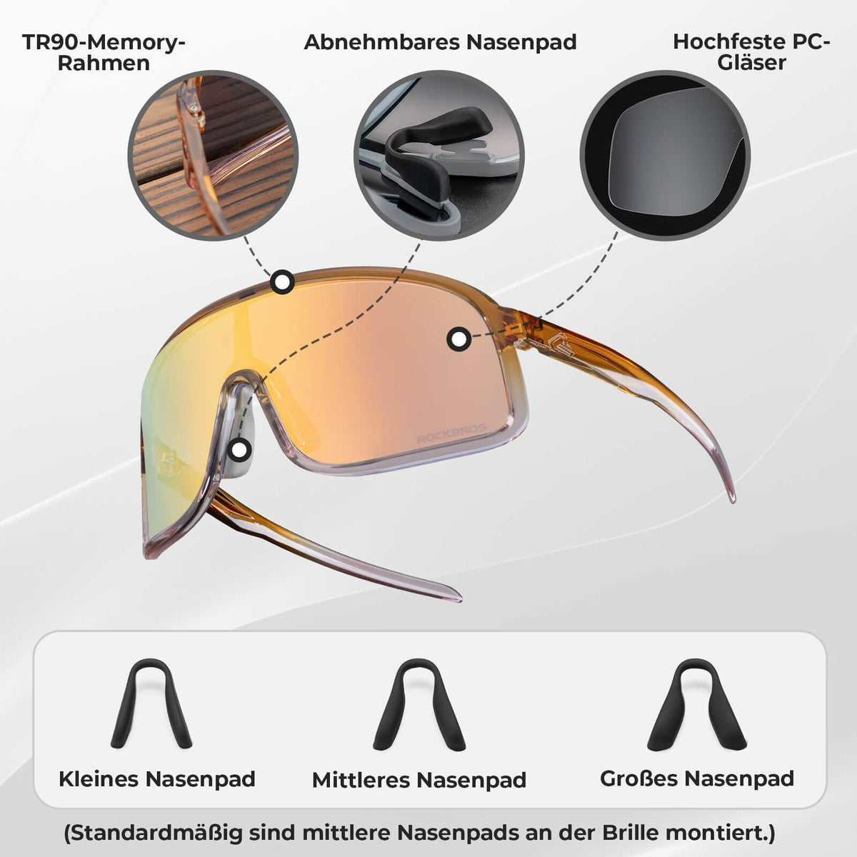 Rockbros Fahrradbrille SHOWDOW – Selbsttönend Default Title