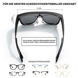 Rockbros Fahrrad-Überbrille polarisiert – Schwarz Default Title