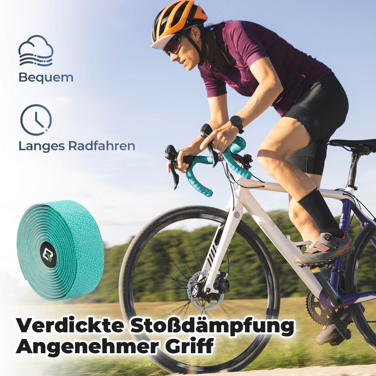 Rockbros Fahrrad Lenkerband – 3 mm Dämpfung & 220 cm Default Title