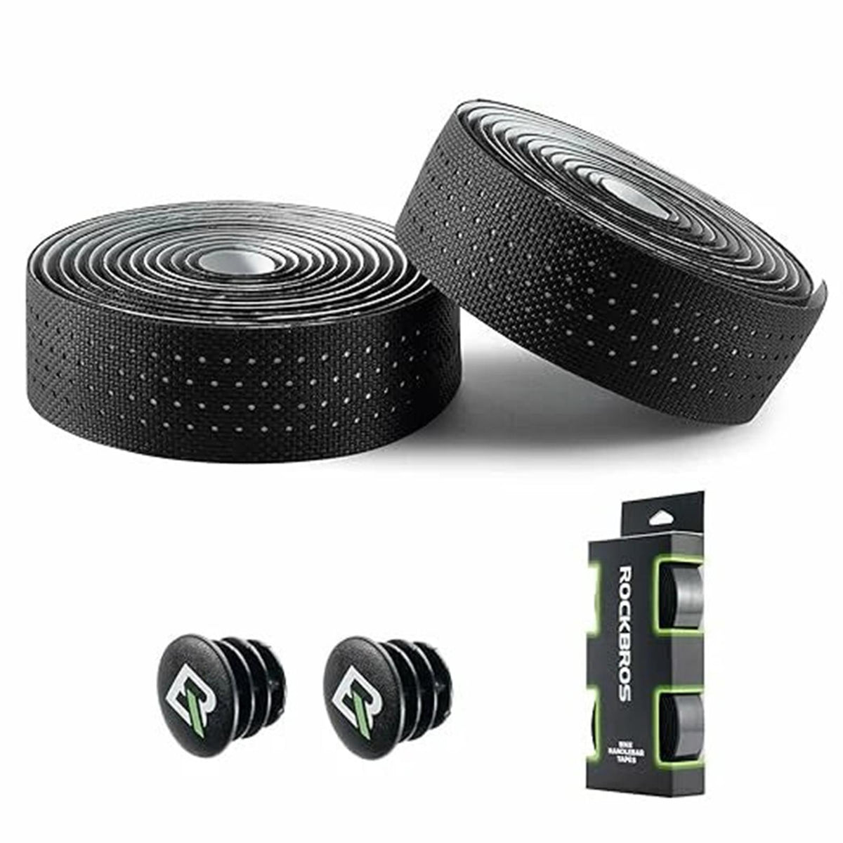 Rockbros Rennrad Lenkerband 3mm – 2 Rollen Schwarz Default Title