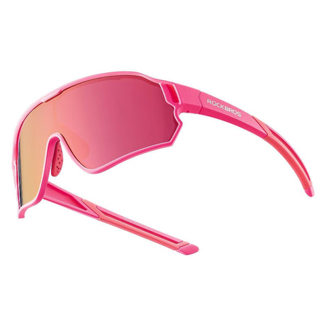 Rockbros Kinder-Fahrradbrille polarisiert UV400 Rosa
