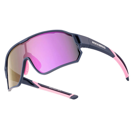 Rockbros Kinder-Fahrradbrille polarisiert UV400 Lila