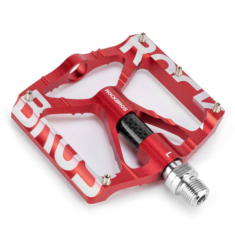 Rockbros Fahrradpedale – 9/16 Zoll Alu MTB Pedale Rot