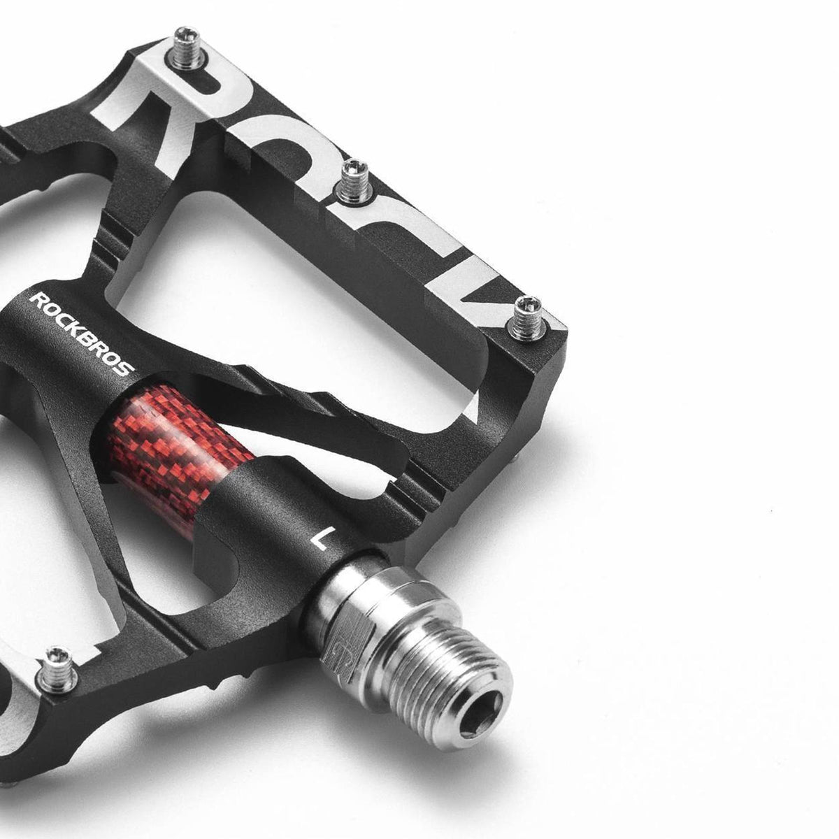 Rockbros Fahrradpedale – 9/16 Zoll Alu MTB Pedale Rot