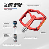 Rockbros Fahrradpedale aus CNC Aluminium Schwarz