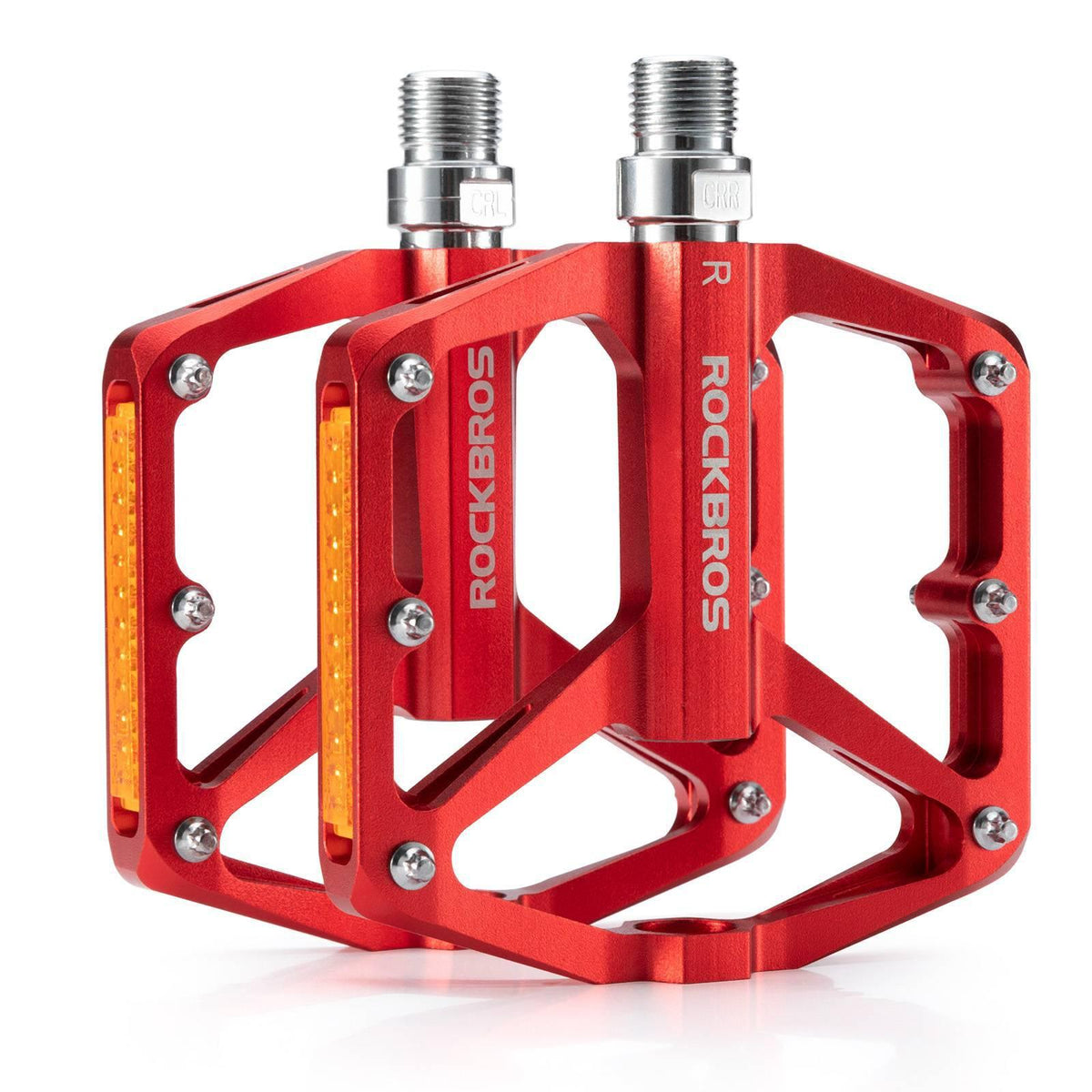 Rockbros Fahrradpedale aus CNC Aluminium Rot