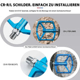Rockbros Fahrradpedale aus CNC Aluminium Rot