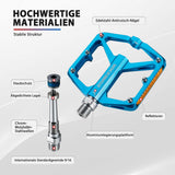 Rockbros Fahrradpedale aus CNC Aluminium Rot