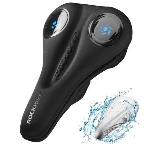 Rockbros Fahrrad Gel-Sattelbezug mit Regenschutz Blau