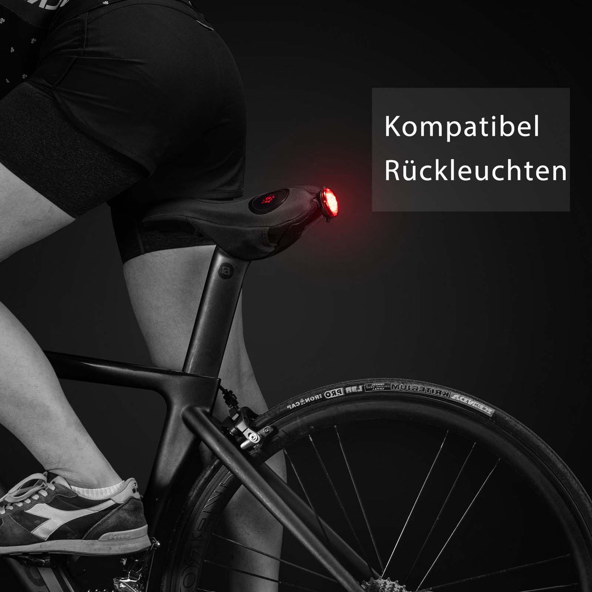 Rockbros Fahrrad Gel-Sattelbezug mit Regenschutz Rot