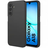 Samsung Galaxy A18 - Slim Silikon Hülle Schwarz Matt Schwarz
