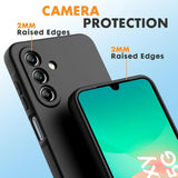 Samsung Galaxy A18 - Silikon Hülle Farbig Mikrofaser Schwarz