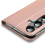 Samsung Galaxy A18 - Metallic Flip Hülle Klappbar Rosegold