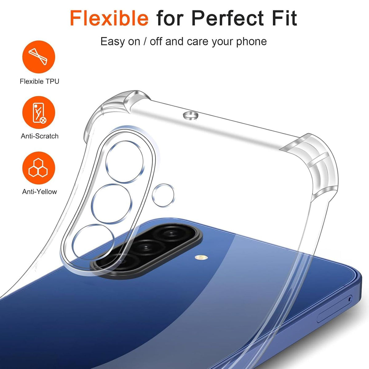 Samsung Galaxy A18 - Stoßfeste Clear Hülle Transparent