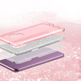 Samsung Galaxy A18 - Glitzer TPU Hülle Rosegold