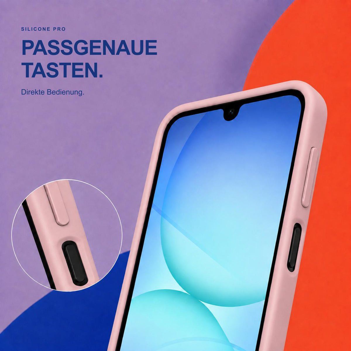 Samsung Galaxy A18 - Silikon Hülle Soft-Touch Altrosa