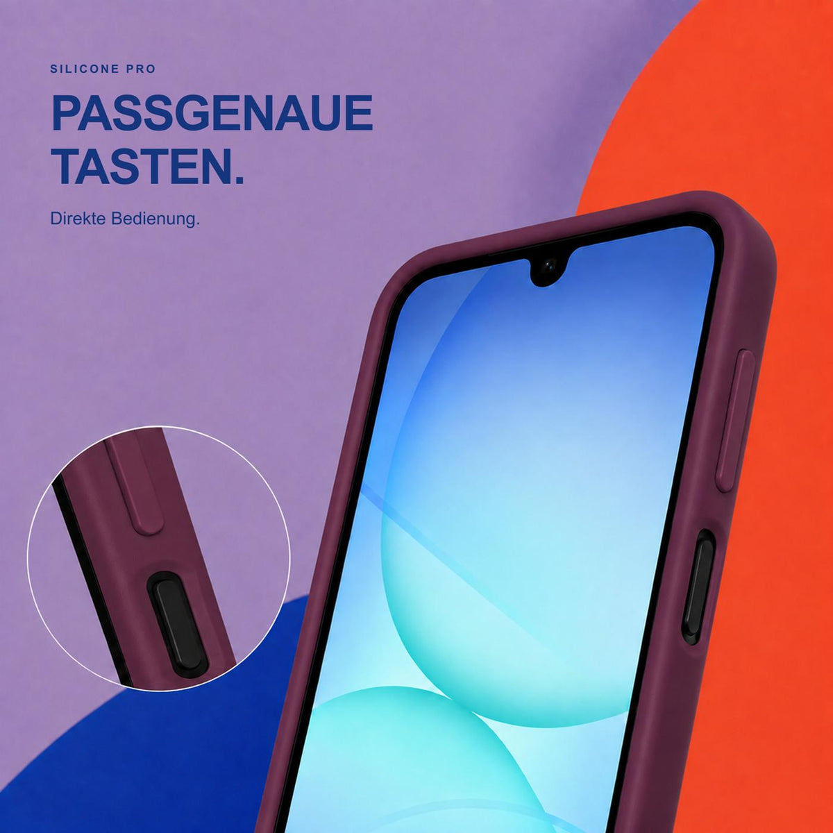 Samsung Galaxy A18 - Silikon Hülle Soft-Touch Bordeaux