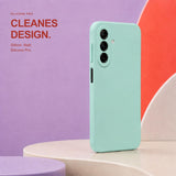 Samsung Galaxy A18 - Silikon Hülle Soft-Touch Himmelblau