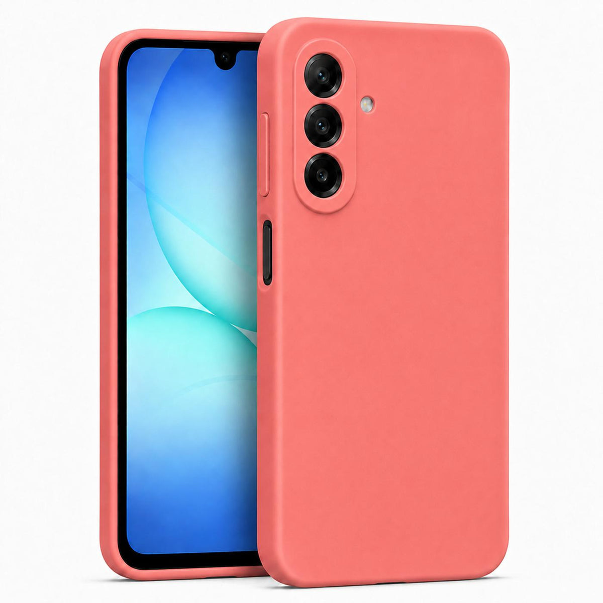 Samsung Galaxy A18 - Silikon Hülle Soft-Touch Korallenrot