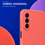 Samsung Galaxy A18 - Silikon Hülle Soft-Touch Korallenrot