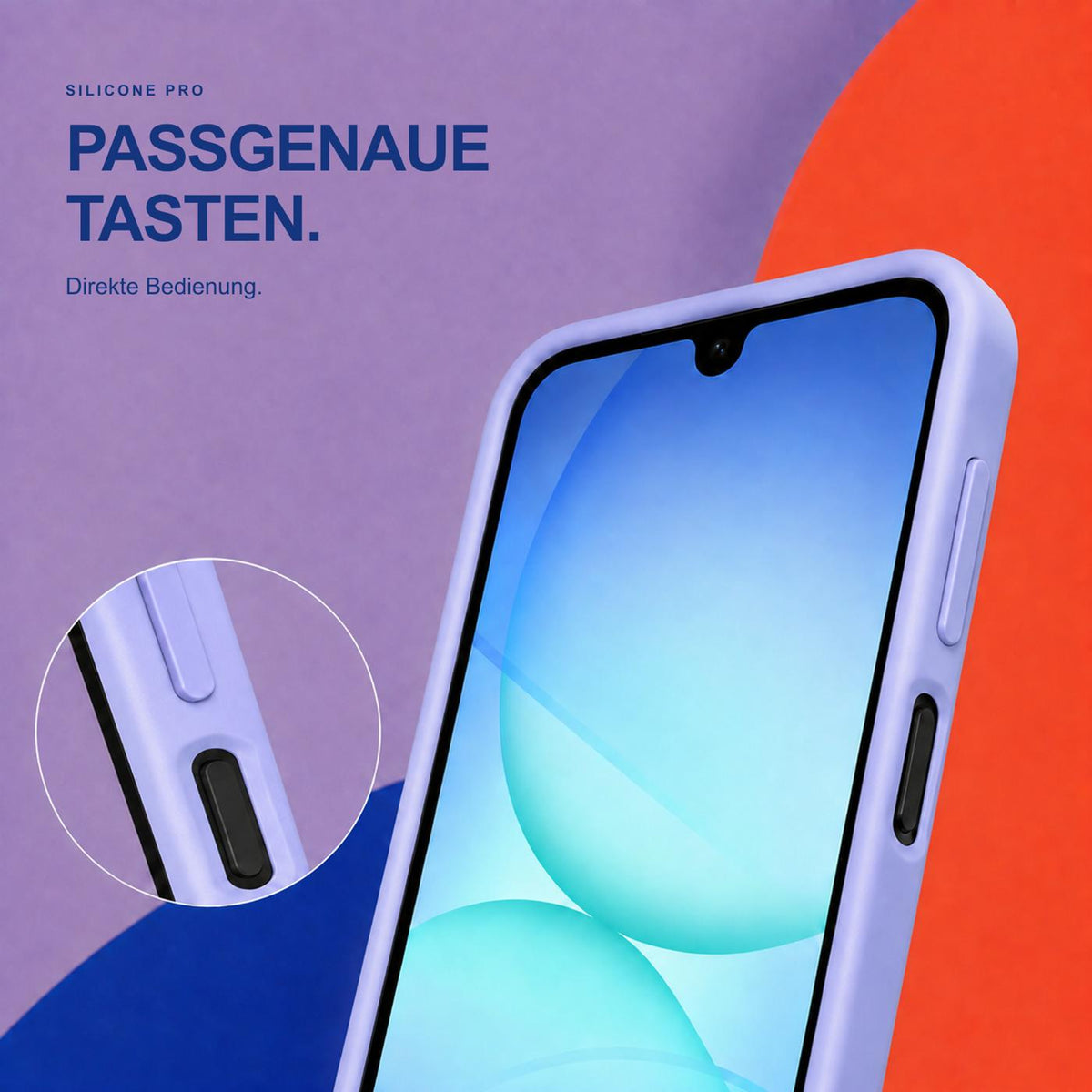 Samsung Galaxy A18 - Silikon Hülle Soft-Touch Lavendel