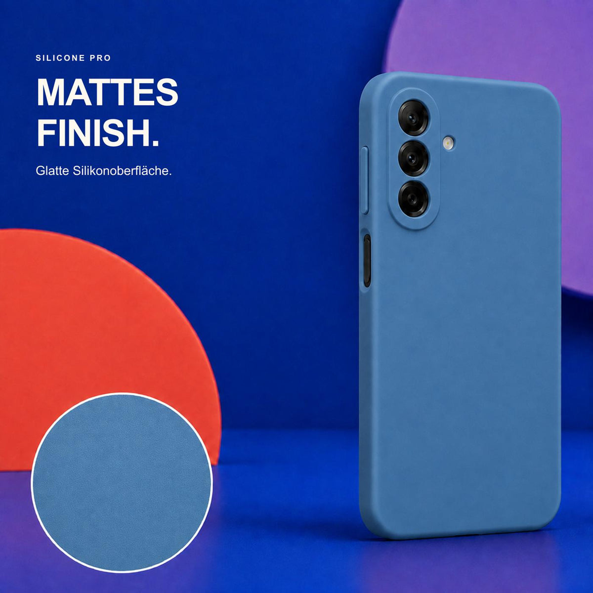Samsung Galaxy A18 - Silikon Hülle Soft-Touch Marineblau