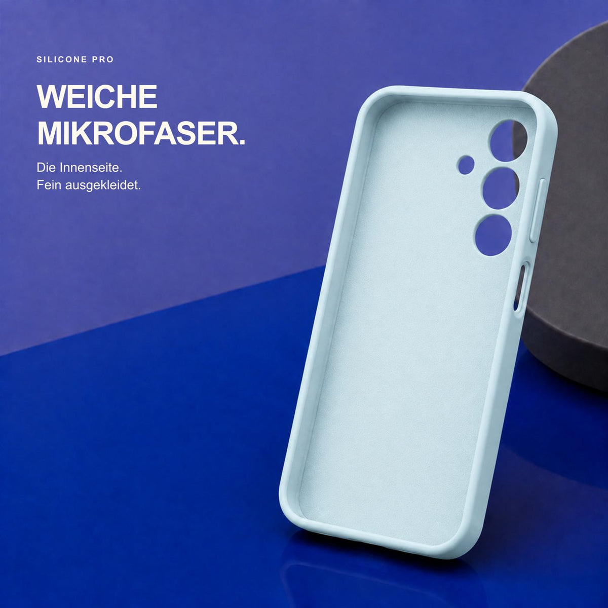 Samsung Galaxy A18 - Silikon Hülle Soft-Touch Wolkenblau