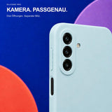 Samsung Galaxy A18 - Silikon Hülle Soft-Touch Wolkenblau