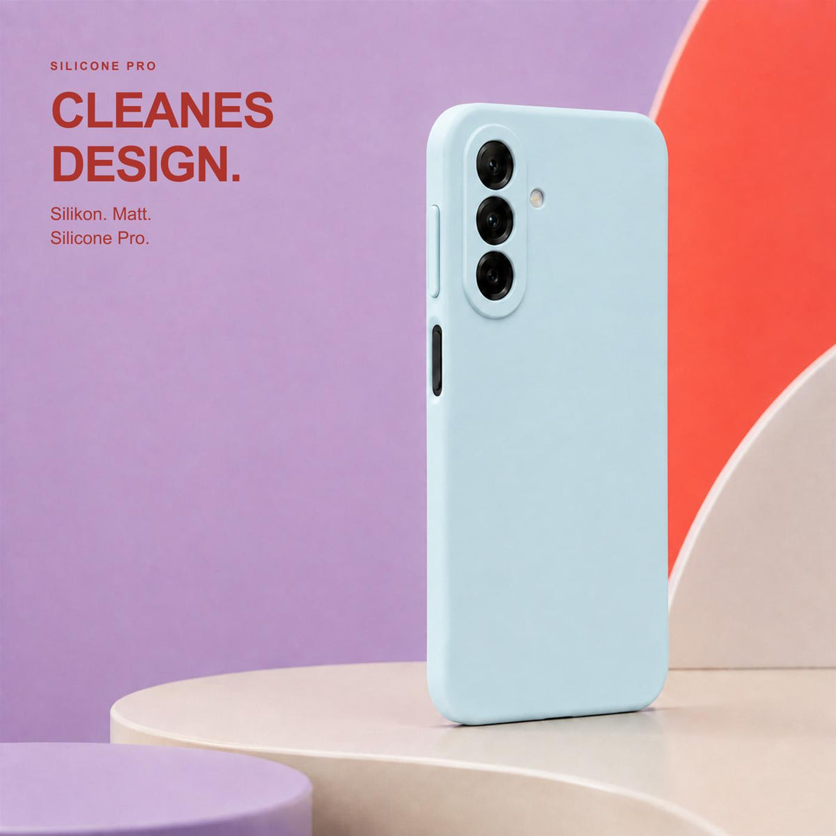 Samsung Galaxy A18 - Silikon Hülle Soft-Touch Wolkenblau