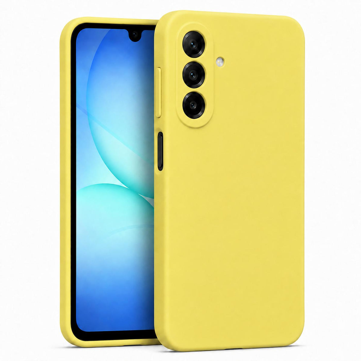 Samsung Galaxy A18 - Silikon Hülle Soft-Touch Zitronengelb