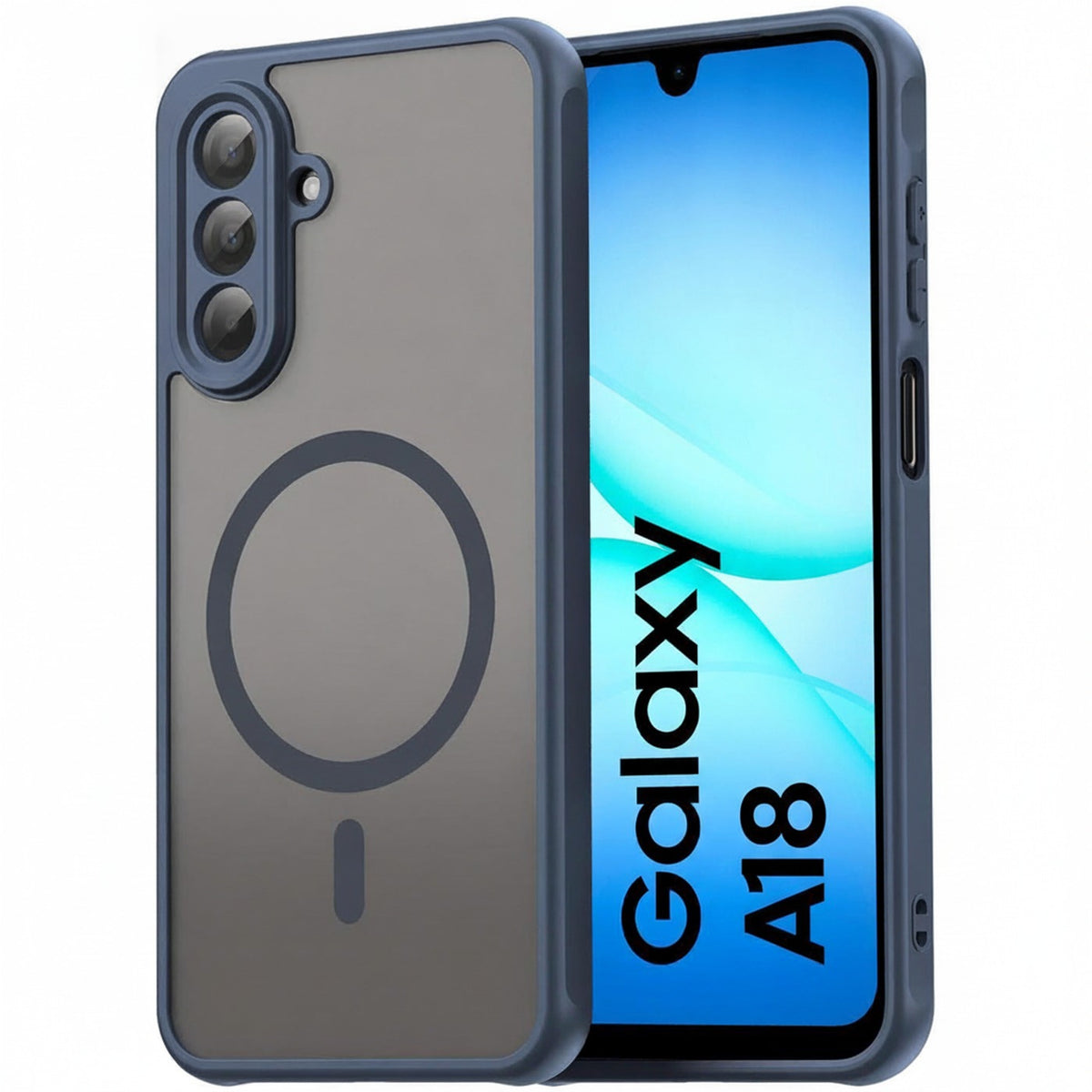 Samsung Galaxy A18 - MagSafe Hülle mit Kameraschutz Blau