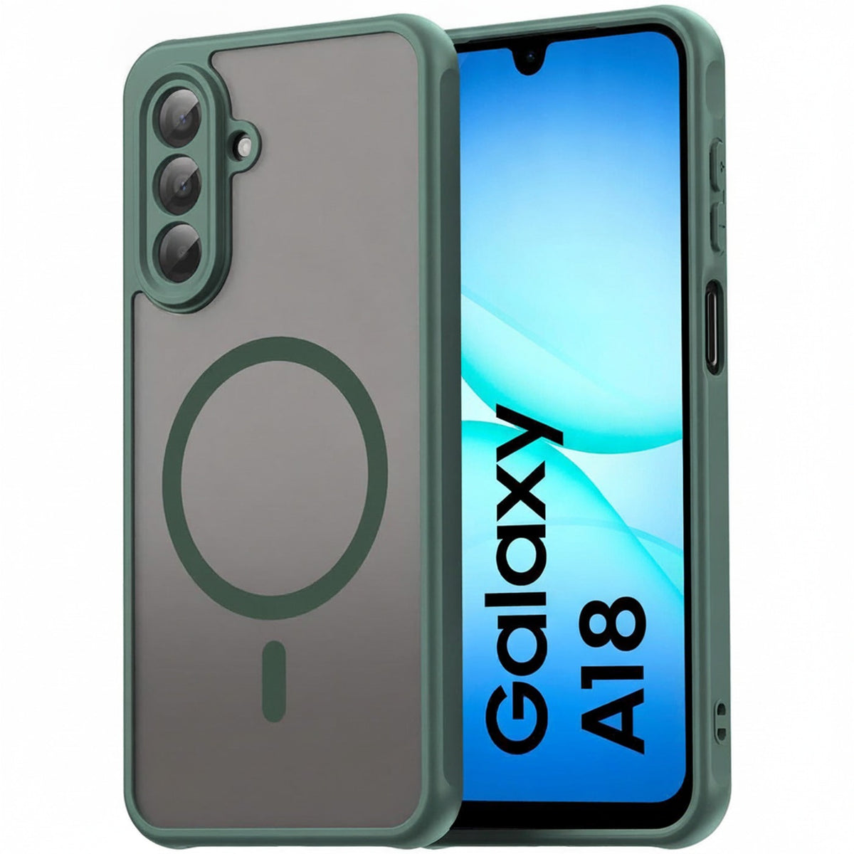 Samsung Galaxy A18 - MagSafe Hülle mit Kameraschutz Grün