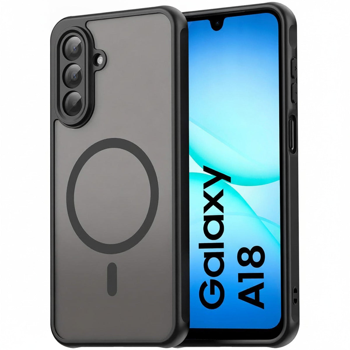 Samsung Galaxy A18 - MagSafe Hülle mit Kameraschutz Schwarz