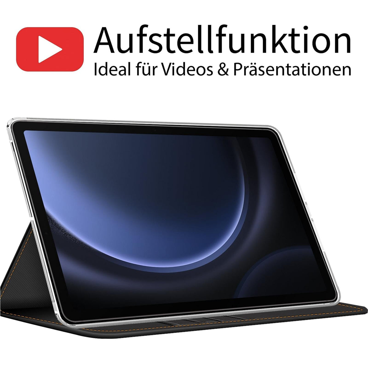 Samsung Galaxy Tab S10 FE - Tablet Klapphülle Textil Grau