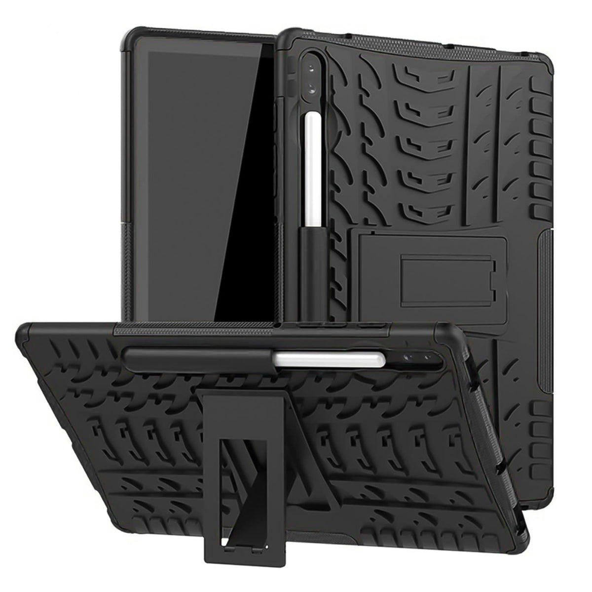 Samsung Galaxy Tab S10 FE - Outdoor Tablet Hülle Ständer Schwarz