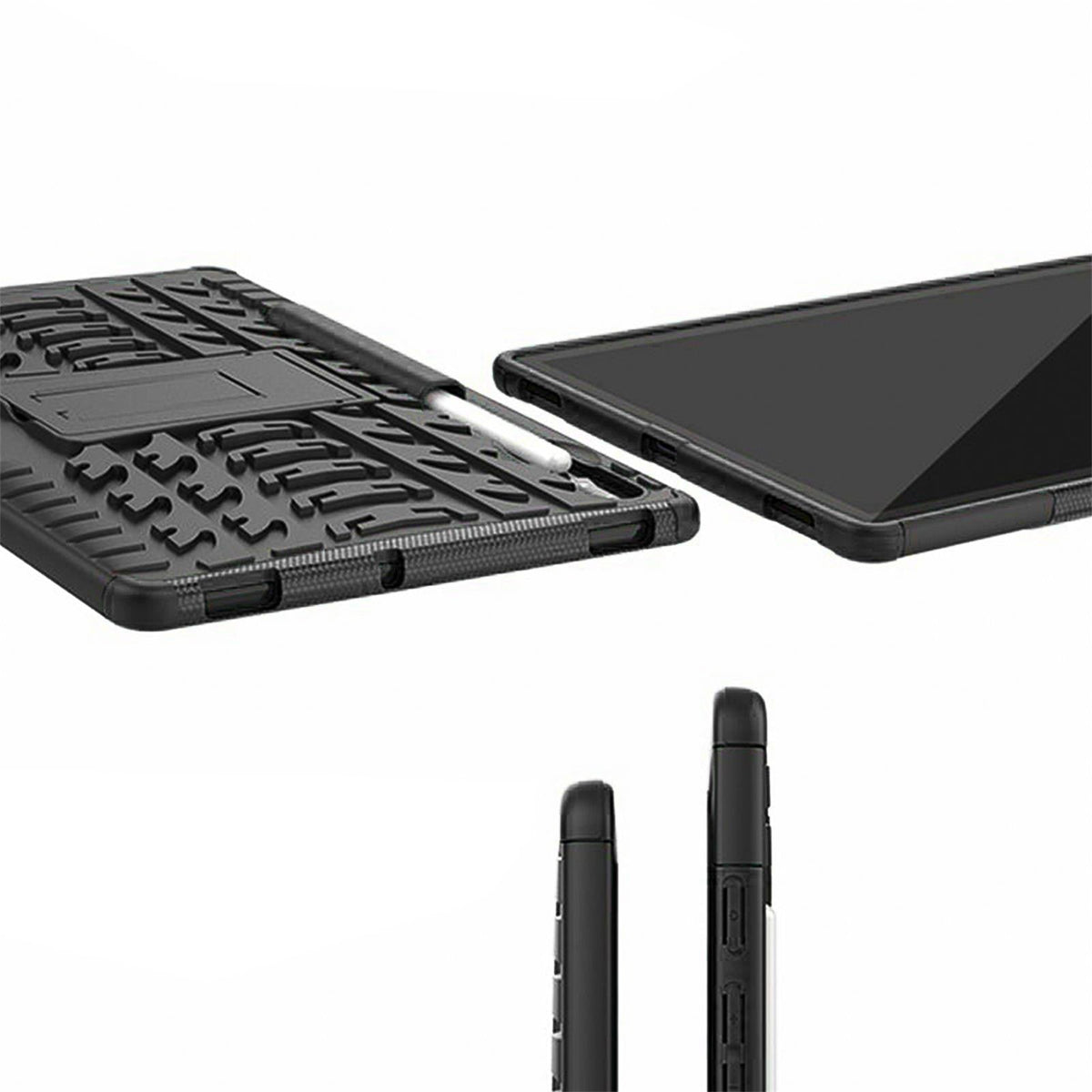 Samsung Galaxy Tab S10 FE - Outdoor Tablet Hülle Ständer Schwarz