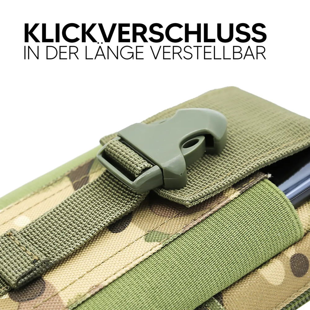 Praktische Handy-Gürteltasche in Schwarz oder Camouflage – Perfekt für Arbeit und Outdoor.