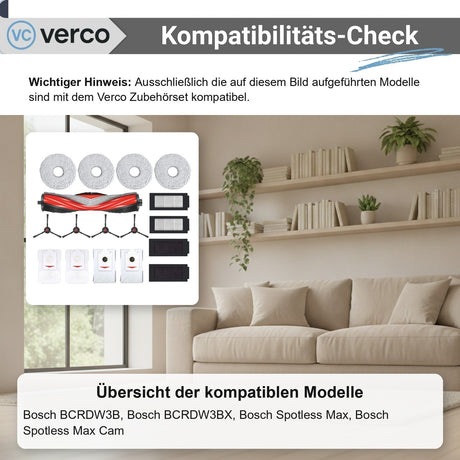 Bosch Spotless Max Zubehör-Set 17-teilig – Bürsten & Filter Spotless Max