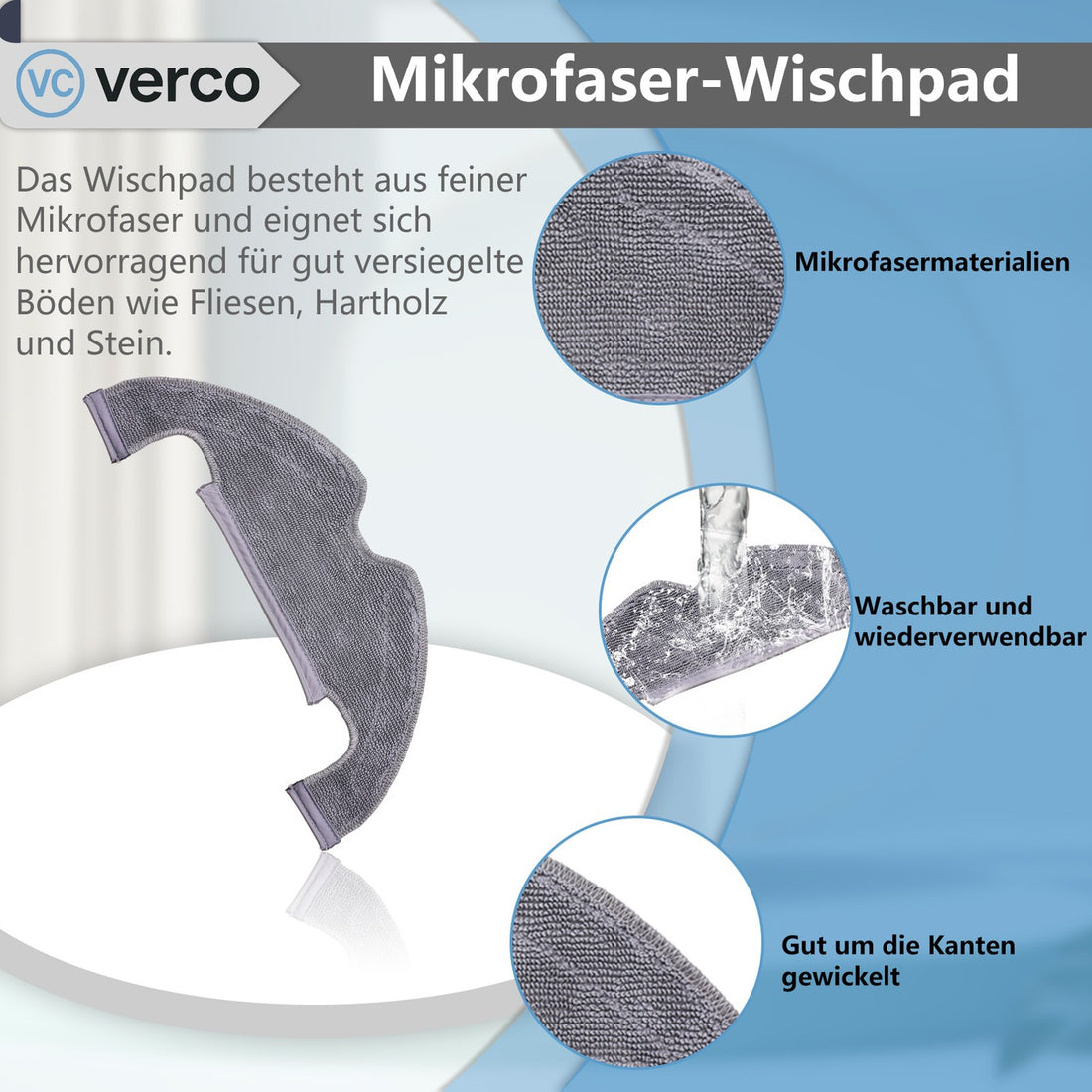 Wischpads aus Mikrofaser