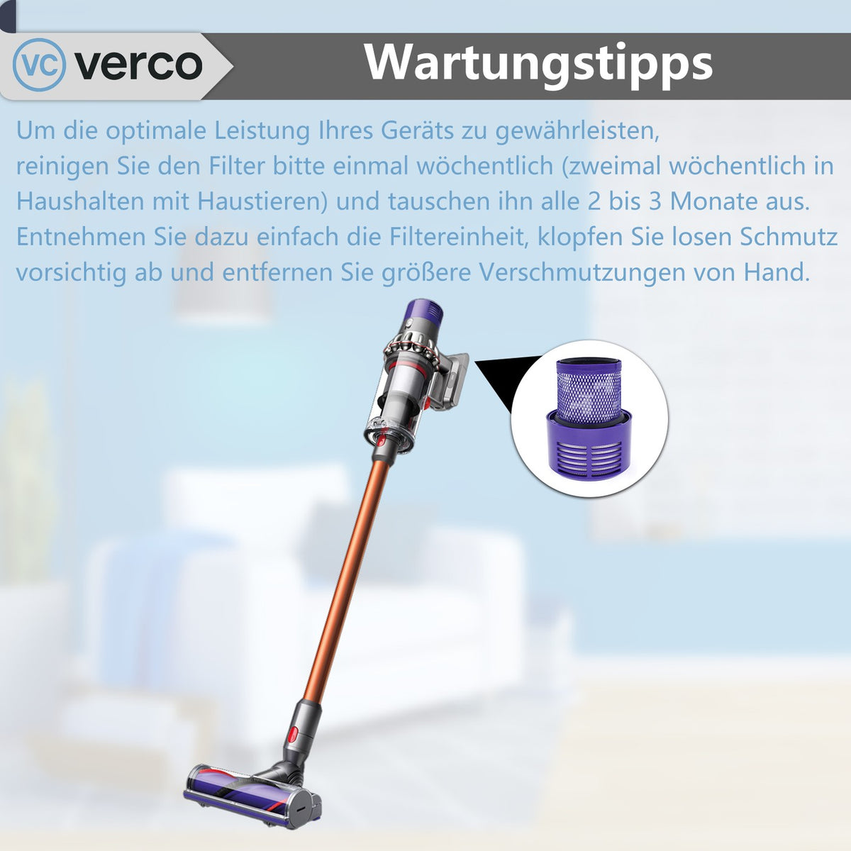 Dyson V10 Zubehör-Set – Ersatzfilter Cyclone V10 Series