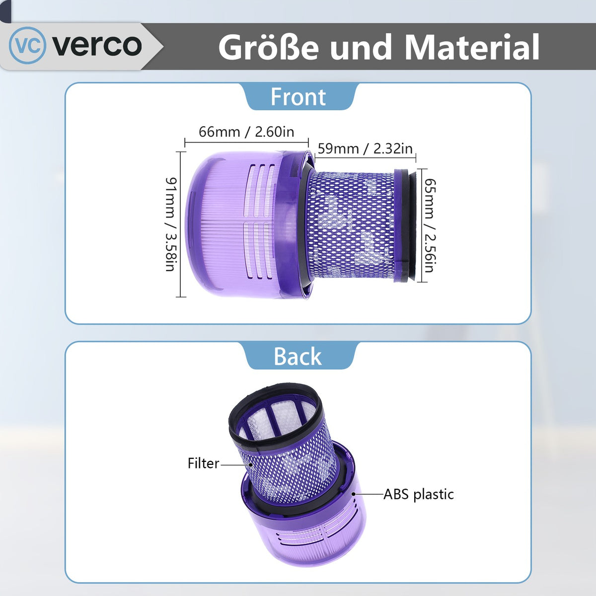 Dyson V11 / V15 Zubehör-Set – Ersatzfilter SV14