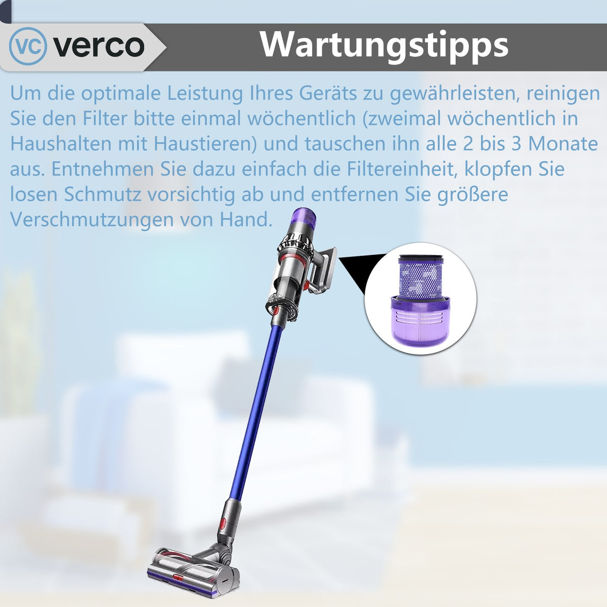 Dyson V11 / V15 Zubehör-Set – Ersatzfilter SV14