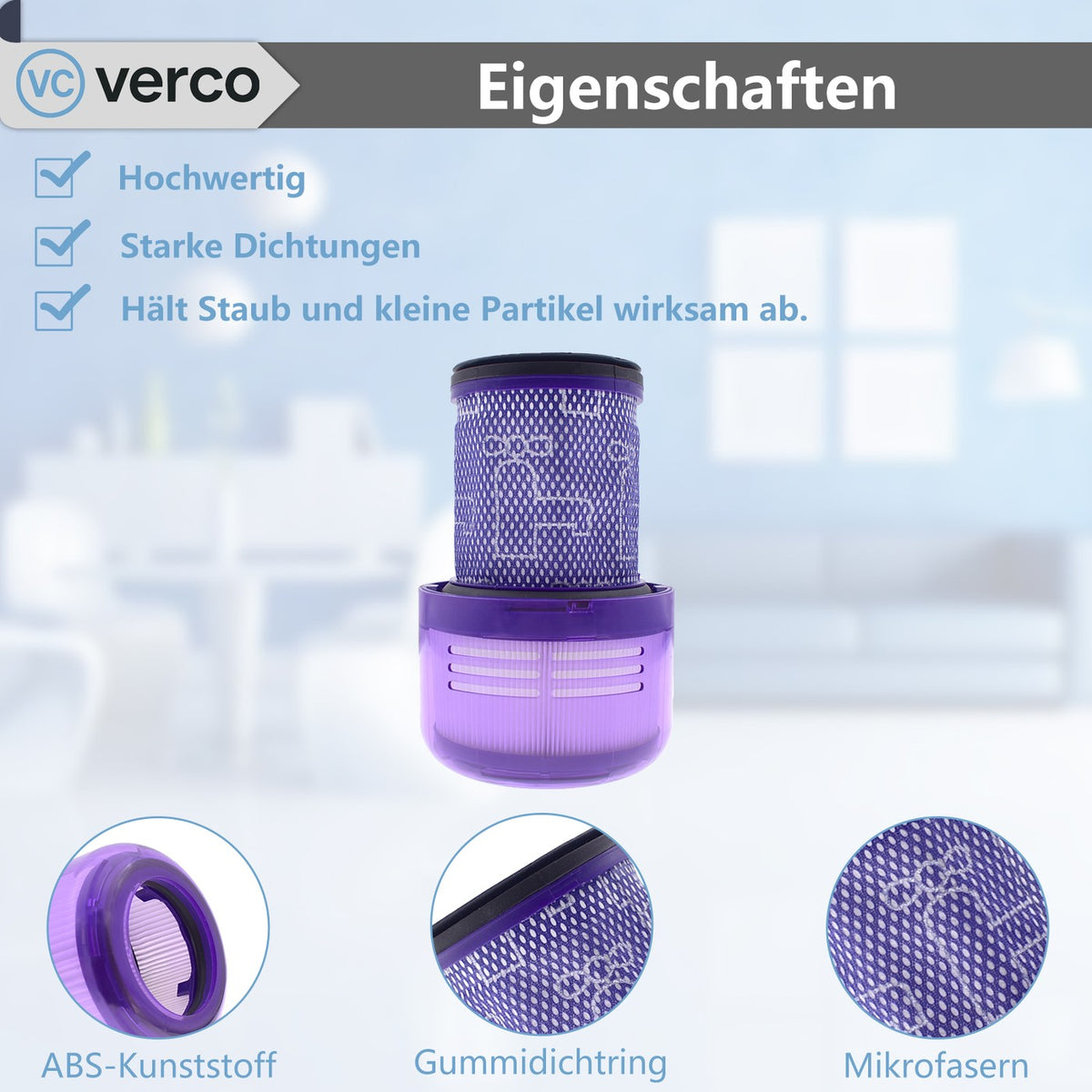 Dyson V12 Slim Zubehör-Set – Ersatzfilter V12 Detect Slim Absolute