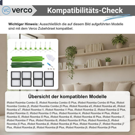 iRobot Roomba i7/j7 Zubehör-Set 20-teilig – Bürsten & Filter Roomba e5