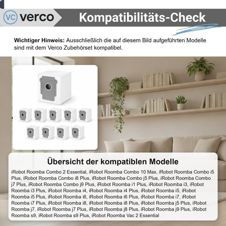iRobot Roomba i7 & j7 Zubehör-Set – 10 Staubbeutel Roomba i3