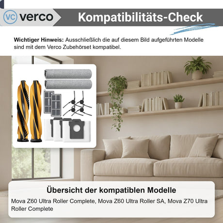 Mova Z60 Ultra Roller Zubehör-Set 13-teilig – Bürsten Z60 Ultra Roller Complete