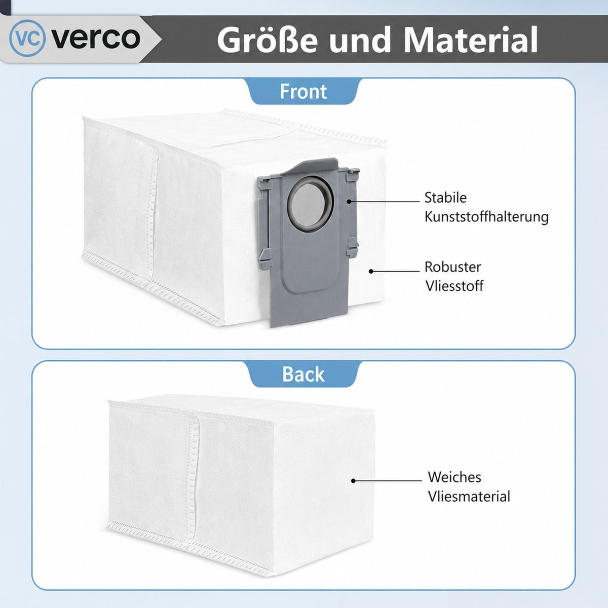 Roborock S8 & S8 Plus Zubehör-Set – Staubbeutel G10S Pro